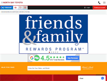 Tablet Screenshot of northbaytoyota.com
